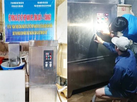 Bến Tre: Bảo quản thủy sản bằng công nghệ đá sệt kết hợp Nano UFB